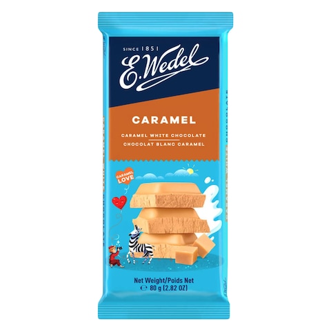 E-Wedel White Chocolate Bar With Caramel 80g