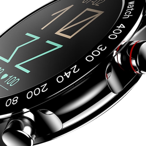 Hifuture FutureGo PRO Stainless-Steel Smartwatch - Black