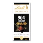 Buy Lindt Excellence 90% Cocoa Dark Chocolate 100g in Saudi Arabia