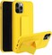 MARGOUN for iPhone 13 Pro Max Finger Grip Phone holder Phone Case Car Magnetic Multi-function Shockproof Back Cover Protective Case Two-in-one Phone holder Phone Case (Yellow, iPhone 13 Pro Max)