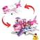 Fitto Airplane Jet Station Playset, Toddler Pink Dream Jet Plane, With Toy Accessory, Toys Set for Age 3-9 Toddlers Kids Girls, Pink