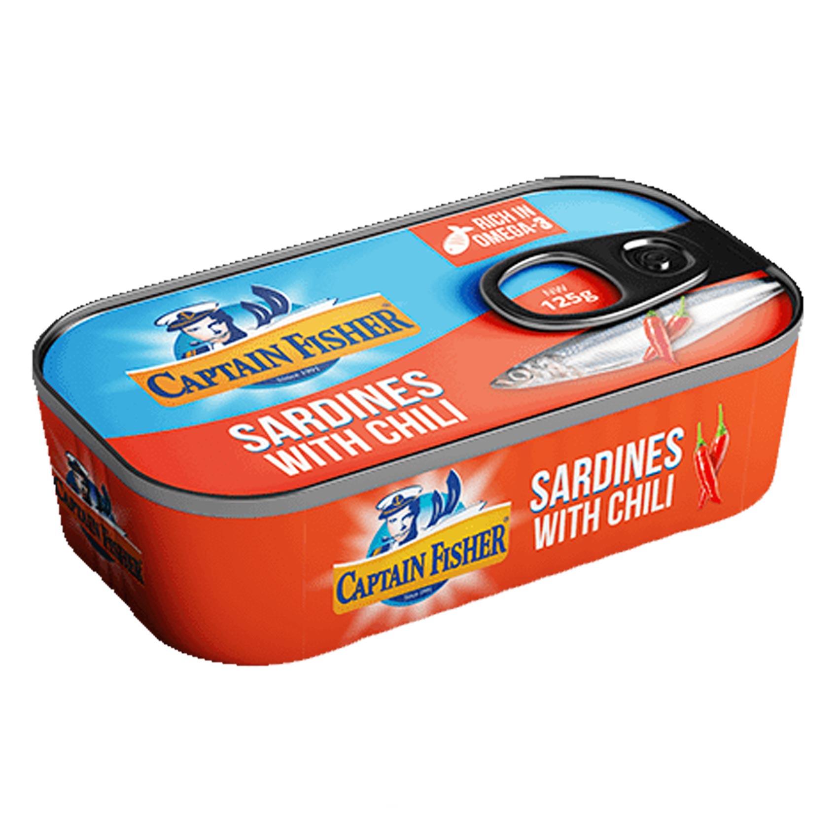 Captain Fisher Sardine With Chili 125GR