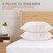Hotel Linen Klub 1 PC Quilted Pillow Queen (50 x75cm) - Outer Cover: 144TC Cotton Blend Fabric, Filling: 650grams Soft Fiber, Diamond Quilt Pattern