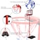 Sky Land Basketball Hoop And Stand Set, Adjustable Height 145 250 Cm For Indoor/Outdoor Fun Sport Activity Game For Children Em 1869, Red