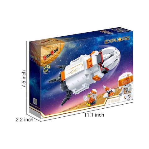 Banbao Explore Rocket Construction Set 6420 White Pack of 256