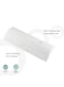 Moon Everlasting Comfort Bolster Pillow For Legs - Firm Foam Half Moon Pillow - Soft Breathable Cover