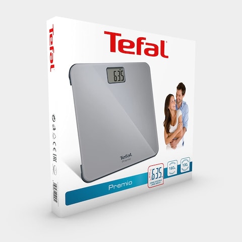 Tefal Electronic Square Grey Bathroom Scale,PP1220V0, Premio