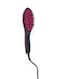 Simply Straight Ceramic Hair Straightening Brush, Black/Pink