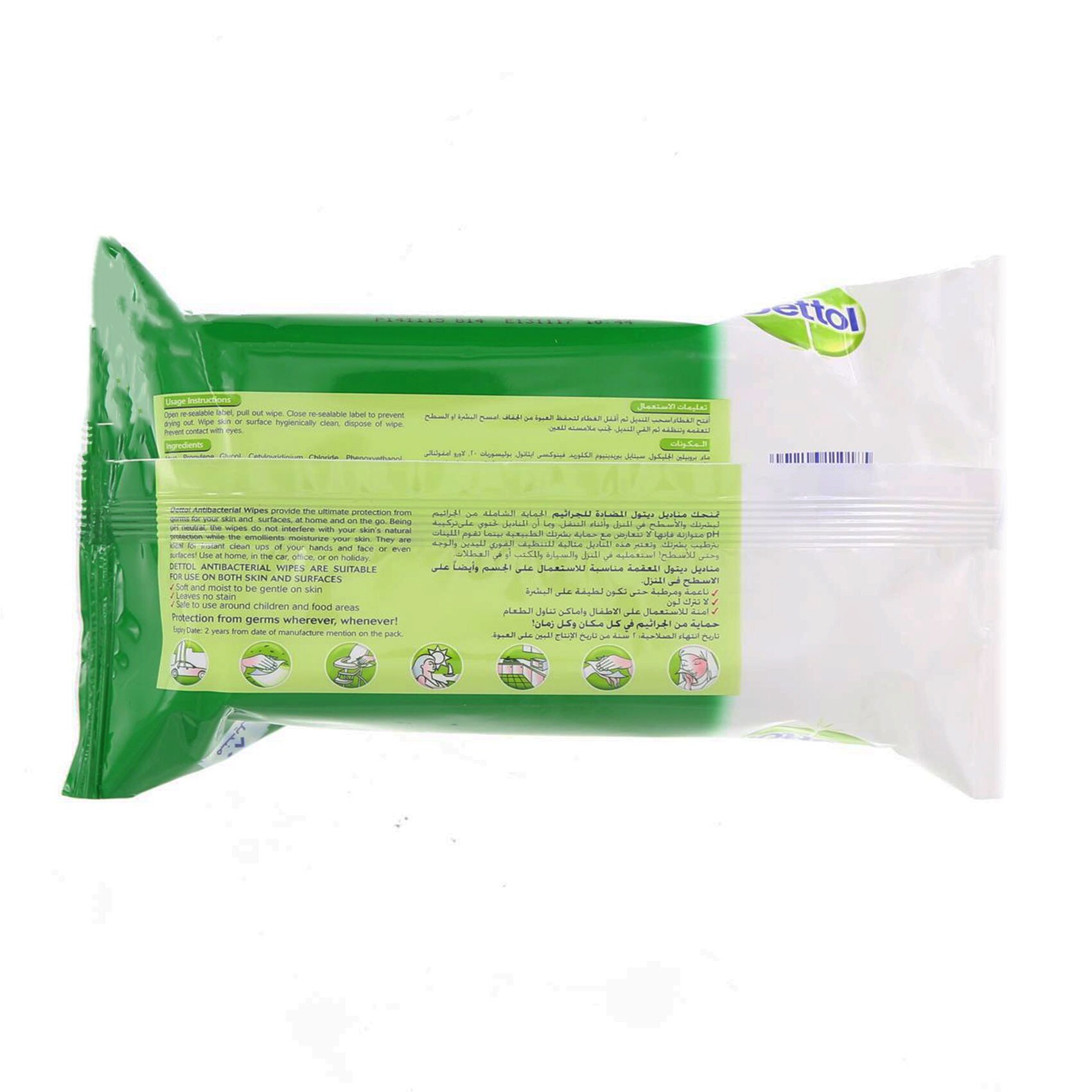 Dettol Anti-Bacterial 80 Wipes product thumbnail 2