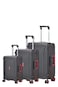 American Tourister Tribus 3 Piece Set 55+69+78cm Hardcase 4 Double Wheel Cabin &amp; Check-In Luggage Trolley Grey