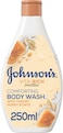 Johnsons Vita Rich Body Wash, Honey &amp; Oats - 250 ml