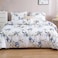 DEALS FOR LESS - King Size, Duvet Cover, Bed Sheet  Set of 6 Pieces, Flower Design