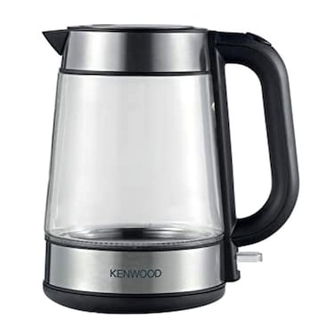 Kenwood Electric Kettle ZJG08.000CL, 2200 W, 1.7 L, Black and Silver, Glass, Cordless