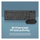 Promate ProCombo-12 Sleek Profile Full Size Wireless Keyboard And Mouse Black