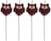 Owl Pal Birthday Candles Molded Pick Sets Owls