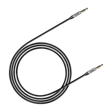 Baseus CAM30-BS1 AUX Cable - 1 Meter - Silver/ Black