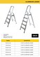 STANLEY Step Ladder, 5 Steps Aluminum Ladder with Non-Slip Rubber Edge Guards &amp; 150 KG Loading Capacity - EN131 Approved