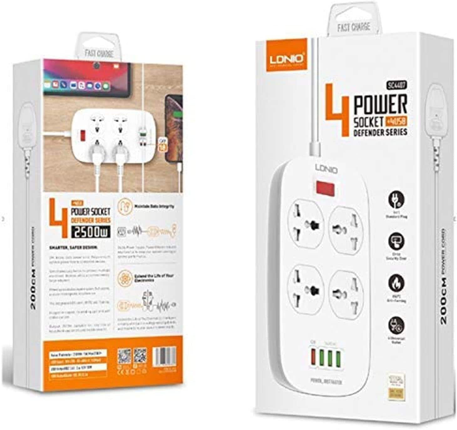 Buy AL ARQAM SC4407 Independent Switch Sockets Household Plug Power ...