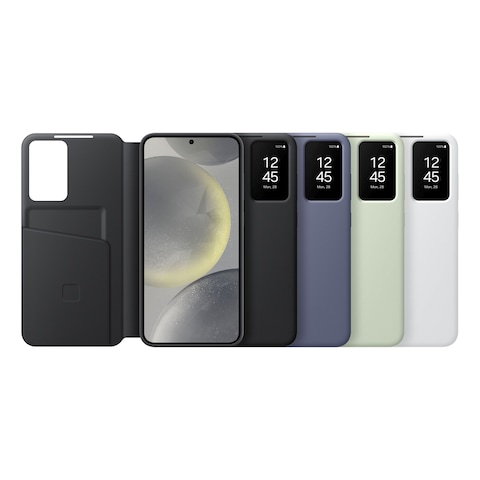 Samsung Smart View Wallet Case Cover for Galaxy S24+ Black