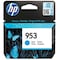 HP 953 Cyan Ink Cartridge, F6U12Ae