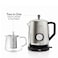 Feller Germany TS290 SS 2200W Retro Style 1.7L 2-in-1 Stainless Steel Body Tea Maker+Kettle Silver