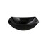 Manal Quadro Black Serving Bowl Double Glazed 7.5"