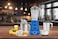 Havells 500W Aspro Neo Mixer Grinderwith 1.5L Liquidizing Jar, 1.5L Wet and Dry Jar, 0.4L Chutney Jar, White and Blue