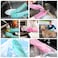 UJUP Dishwashing Gloves Rubber Scrubber: Reusable Silicone Gloves Brush Scrubber - Household Cleaning Tools Dish Washing for Kitchen Bathroom