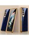 MARGOUN for Samsung Galaxy Z Fold 3 5G Case Luxury Plating Cover with Screen Protector Glass Hybrid Full Body Protection