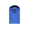 Men Formal Long Sleave Shirt Blue Size XL