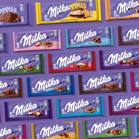 Milka Alpine Hazelnut Milk Chocolate Bar 100g