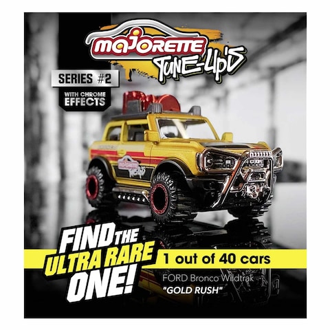 Majorette Tune Up&#39;s Series 2 With Chrome Effects 28 Surprises Metal Cars Playset 5+ Years