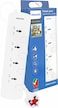 Philips Power Multiplier 4-Way Extension Socket NB-0003 White 4m