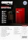 Geepas Single Door Mini Defrost Refrigerator- GRF1202RXE  Mini Fridge  Retro Design  Low Noise and Low Voltage  Quick Cooling  Easy Cleaning  Red  2 Years Warranty