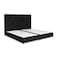 In House Janwa Velvet Bed Frame - Single - 200x120 cm - Black