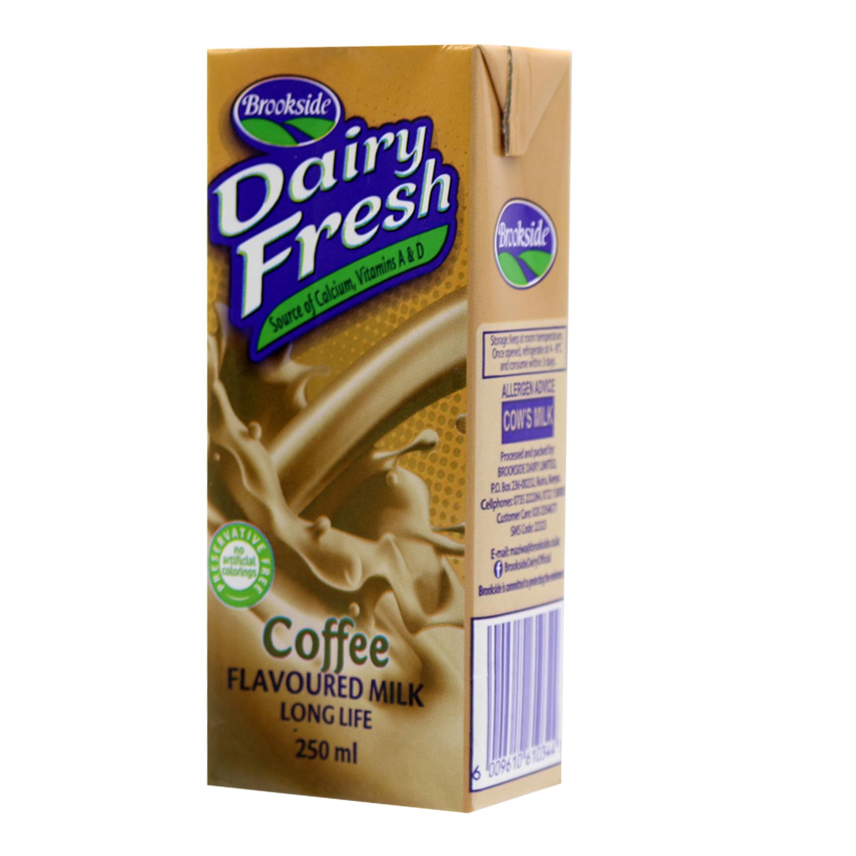 Brookside Dairy Fresh Coffee Flavoured Milk 250ml - Long Life