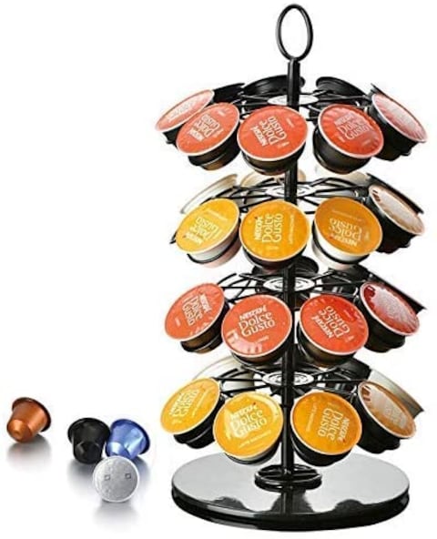 Generic Numeo Coffee Pod Capsules Holder Rack, Coffee Pod Container Coffee Pod Holdercoffee Pod Storage Containerscoffee Capsule Rackdolce Gusto 36 Pod Holder, 4-Tier 36 Pods