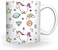 Giftex 11Oz White Mug, Unicorn And Stars