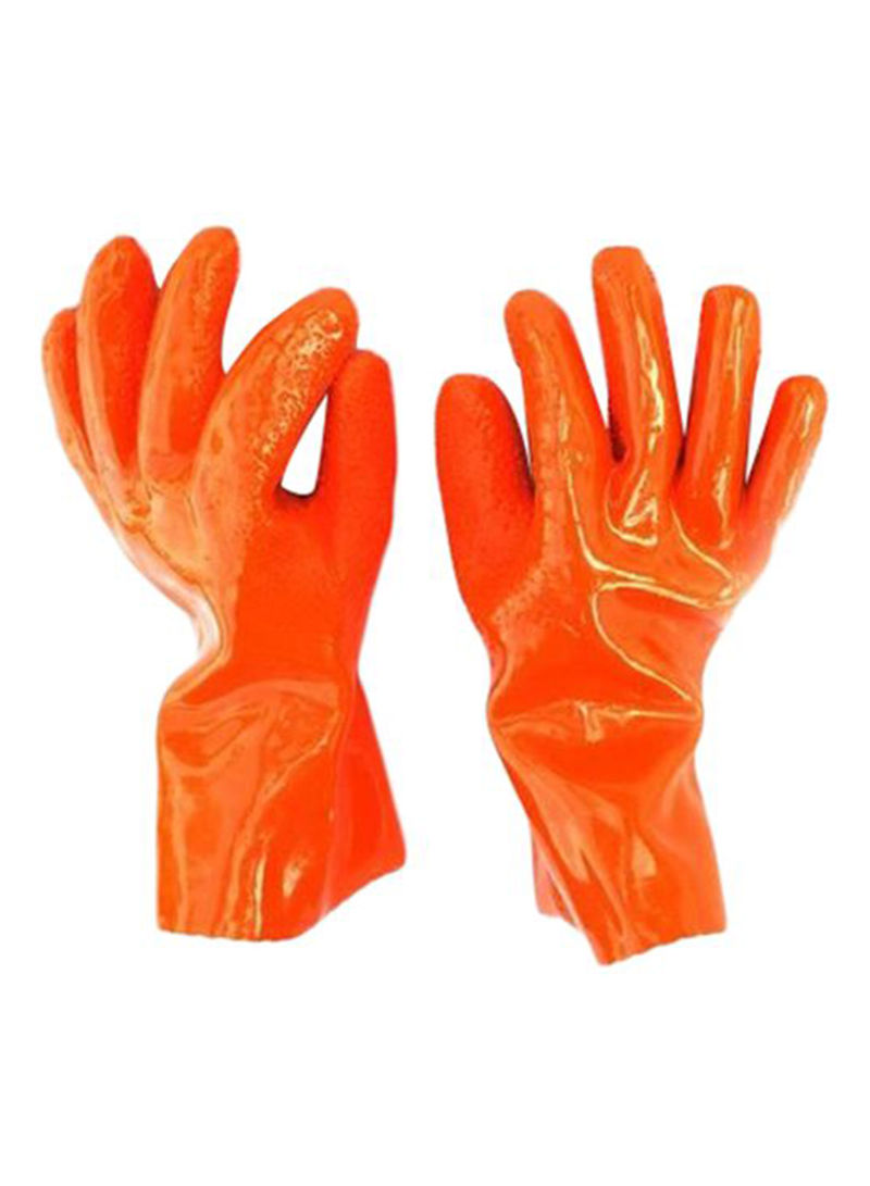 Generic 2-Piece Potato Peeling Gloves -Orange