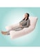 Moon Full Body Pregnancy Pillow, Maternity Pillow Support For Back, Belly U Shapedpillow Comes With Washable Cotton Cover