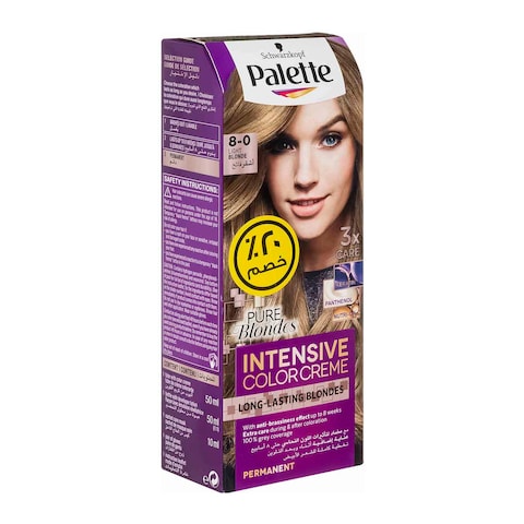 Schwarzkopf Palette Intensive Color Creme - 8-0 Light Blonde