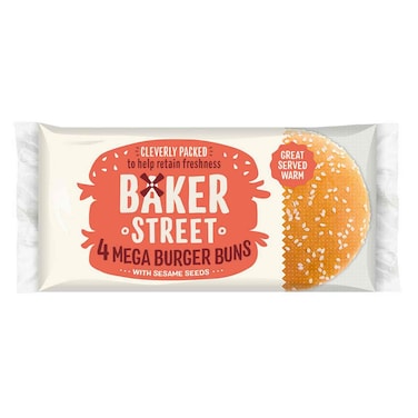 Baker Street Mega Burger Buns 300g
