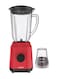 Sonashi 2-In-1 Jar And Mill Blender Countertop Juicer And Blender 550 W SB-154 Red
