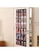 24-Pocket Shoes Hanging Storage Bag Brown