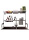 Dish Drying Rack Over Sink Kitchen Storage Shelf Space Saver