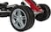 Rolly Toys Ferbedo Gokart X-Racer In Red/Black With Plastic Tyres And Adjustable Seat Pedal Cart For Kids 3-8 Years Old - 104000