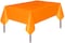 Markq Plastic Tablecloth for Rectangle Table 54&quot; x 72&quot; Disposable Table Cover for Bridal Shower Wedding Birthday Party Decorations (Orange)