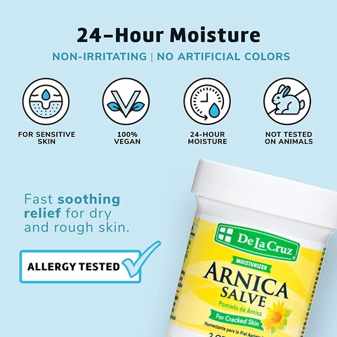 De La Cruz, Arnica Salve, For Cracked Skin, 2Oz (56.7G)