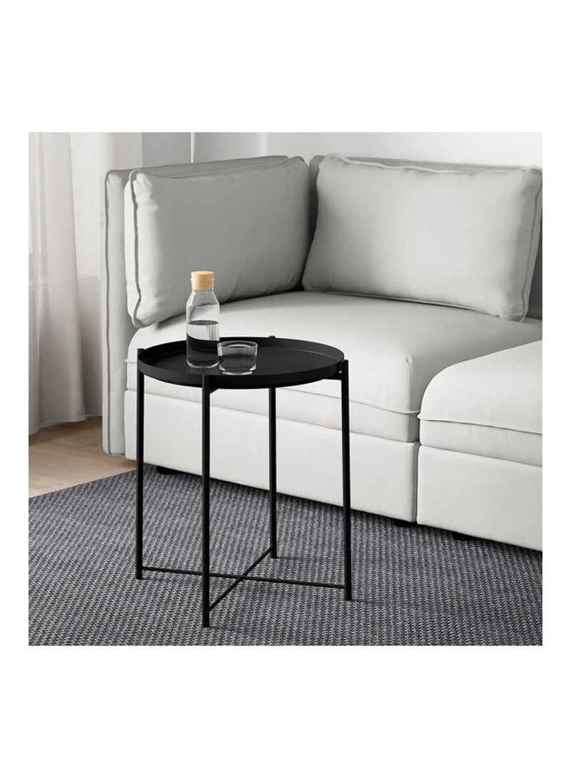 Eworld Round Coffee Serving Tray Table