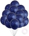 Party Time 20-Pieces 10 inches Standard Navy Blue Balloons, Latex Balloons For Baby Shower, Bridal Shower, Valentine's Day, Wedding Decor &amp; Birthday Party Decoration - Party Supplies
